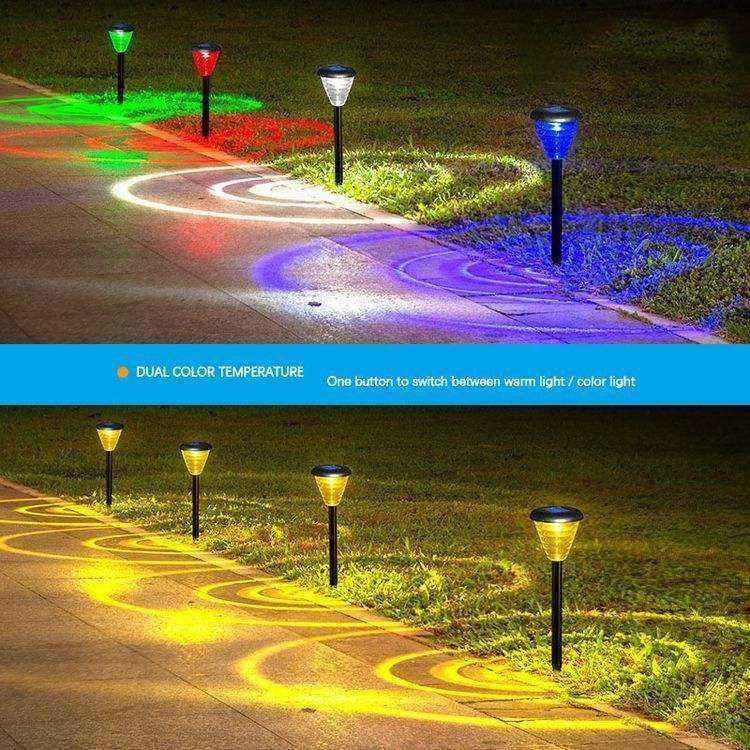 Εργασιακή θερμοκρασία LED ηλιακό φως δρόμου για οικία κήπος γρασίδι Γη εισαγόμενα φώτα
