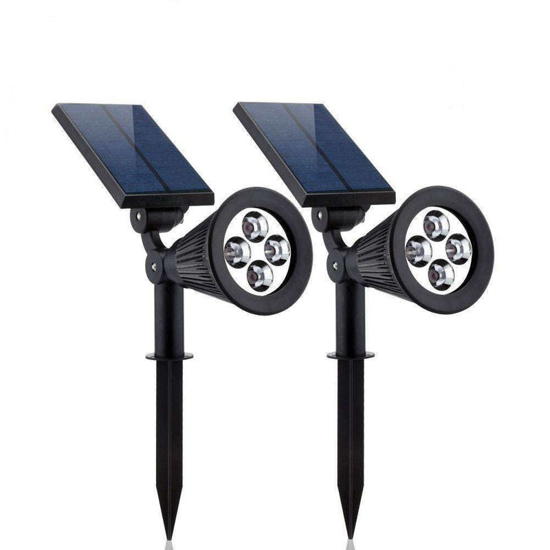 2 IN 1 Ηλιακό φως κήπου RGB αλλαγή χρώματος LED για εξωτερικό γκαζόν Ηλιακή παροχή ενέργειας