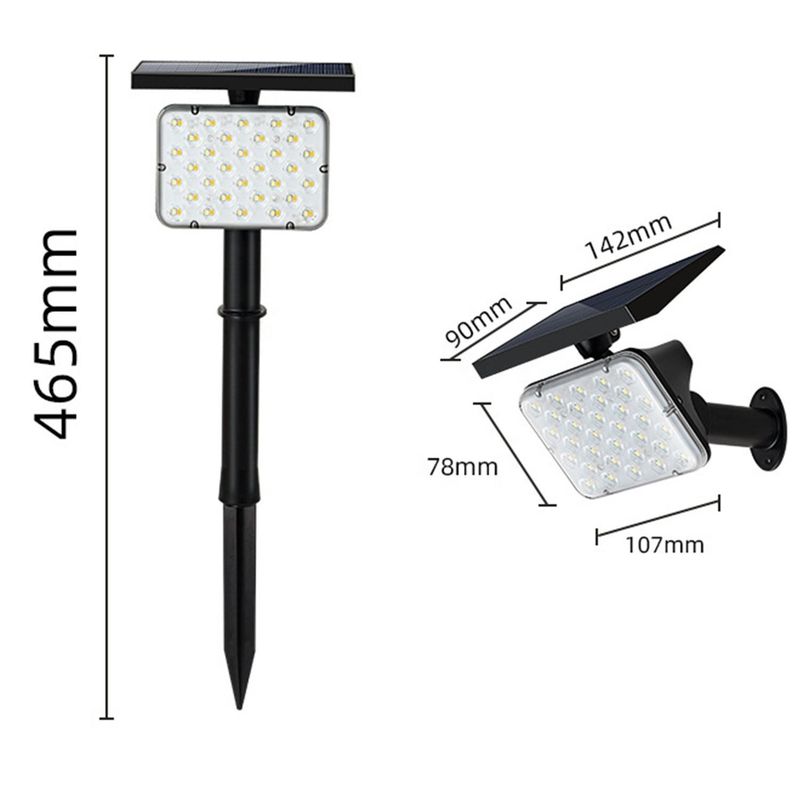 LED ηλιακοί προβολείς για κήπο IP65 Αδιάβροχο φωτισμό τοπίου