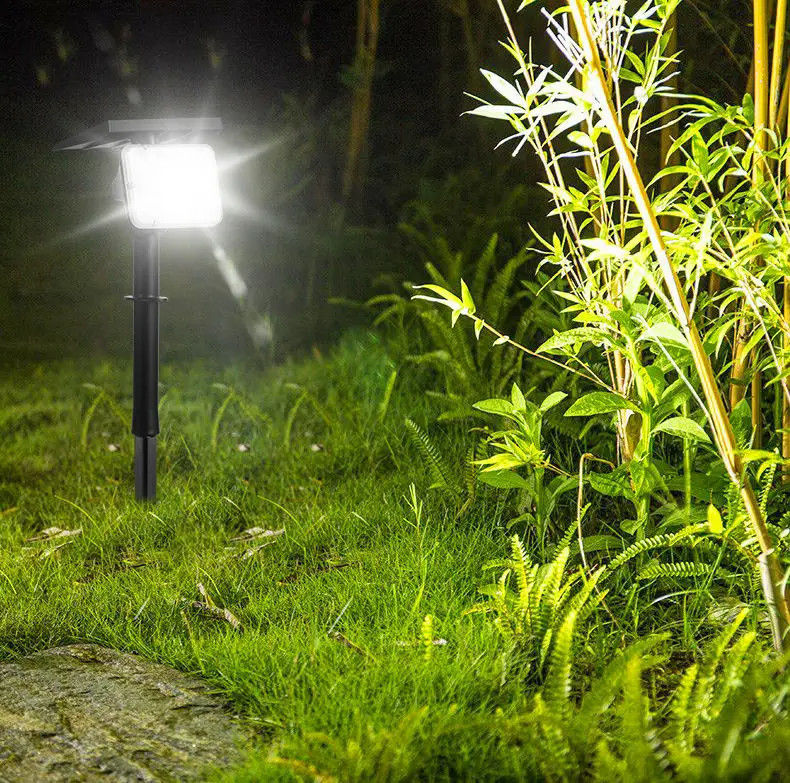 IP65 Ηλιακή ενέργεια 64 LED φωτισμός κήπου εξωτερικού τοπίου Φωτισμός σκηνής 2 σε 1 ασύρματα φώτα τοίχων