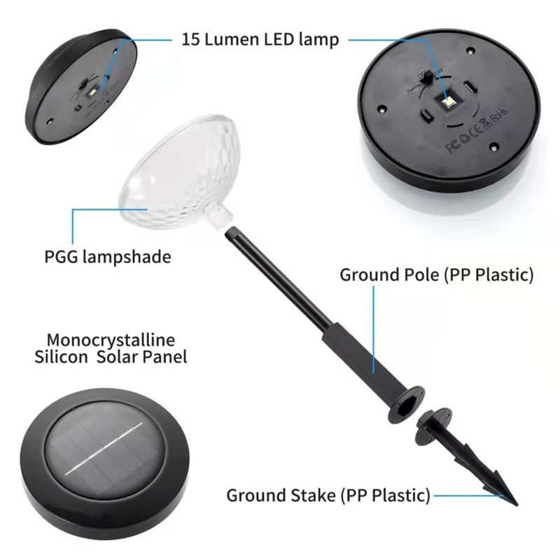 Ηλιακό G εξωτερικό Led Garden Villa τοπίο Φως με και 85lm λάμπα φωτεινή ροή