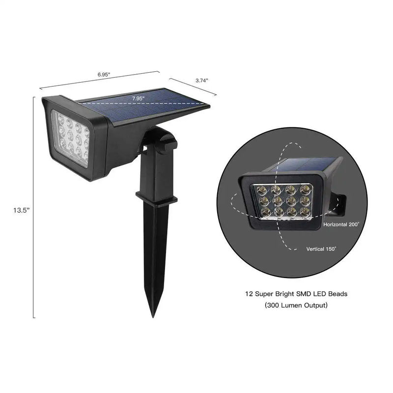 Υποστήριξη Dimmer 100lm / w λαμπτήρα φωτεινή απόδοση LED ηλιακό τοίχο κήπου και το δάπεδο φωτισμού