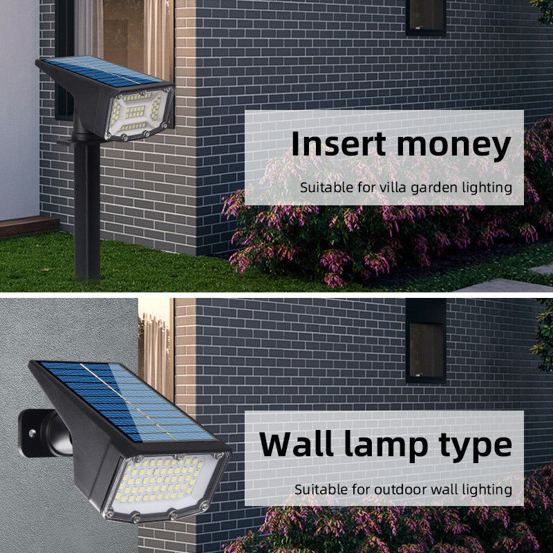 Ηλιακή ενέργεια 53 Led φώτα κήπου Ip65 Αδιάβροχο εξωτερικό φως γκαζόν με CRI Ra 80