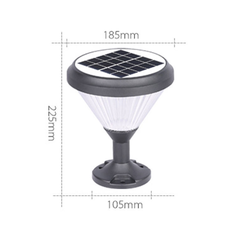 Ηλιακό αδιάβροχο Led Post Lights Εξωτερικά Φώτα Στήλη Φώτα Στήλος Φράχτης Φώτα με 2-
