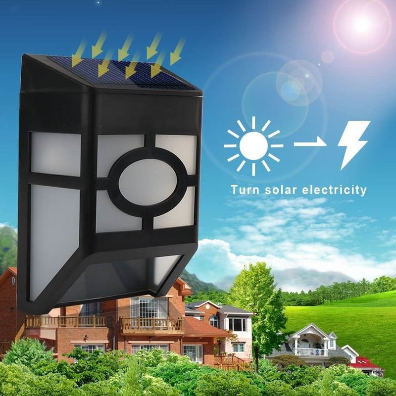 Κλασική διακόσμηση Green Inova Ηλιακό φως LED τοίχου με μπαταρία