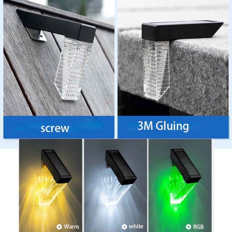 Εξωτερικό κήπο γκαζόν βήμα τοίχος Sconce LED ηλιακά φωτιστικά διακόσμησης με IP65 αδιάβροχο