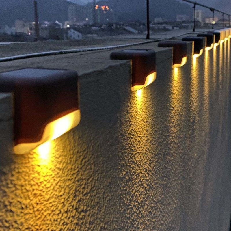 DC 6V Ηλιακό LED εξωτερικό φως κήπου σκάλες λάμπα καταστρώματος για κήπο κήπο διακόσμηση αυλής
