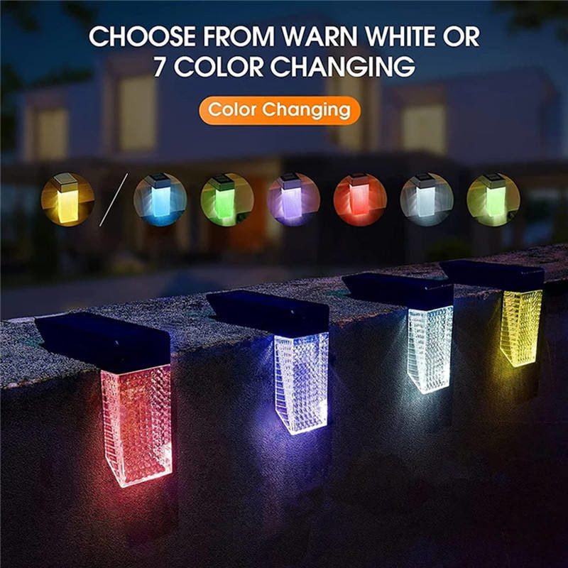 50000 ώρες λειτουργίας Ζωή Ηλιακή φωτισμός με LED Πύλη τοπίου με RGB Warm White