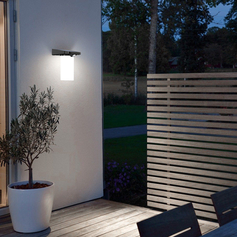 Εξωτερικό Led Wall Light 6w Λευκό Φως Αισθητήρα Κινήματος Φώτα Τείχους Για Βαλκόνια Κήπους Πάρτιους Πυργική αυλή