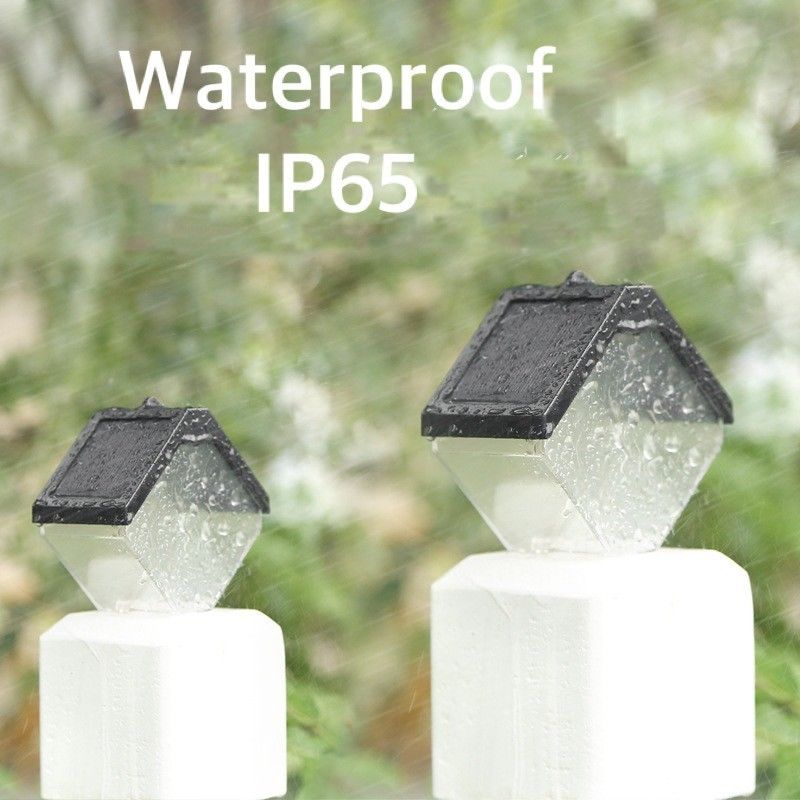 Ηλιακό LED Street Light Lamp Θερμό και RGB χρώμα Φώτα τοίχου για εξωτερικό διακοσμητικό κατάστρωμα