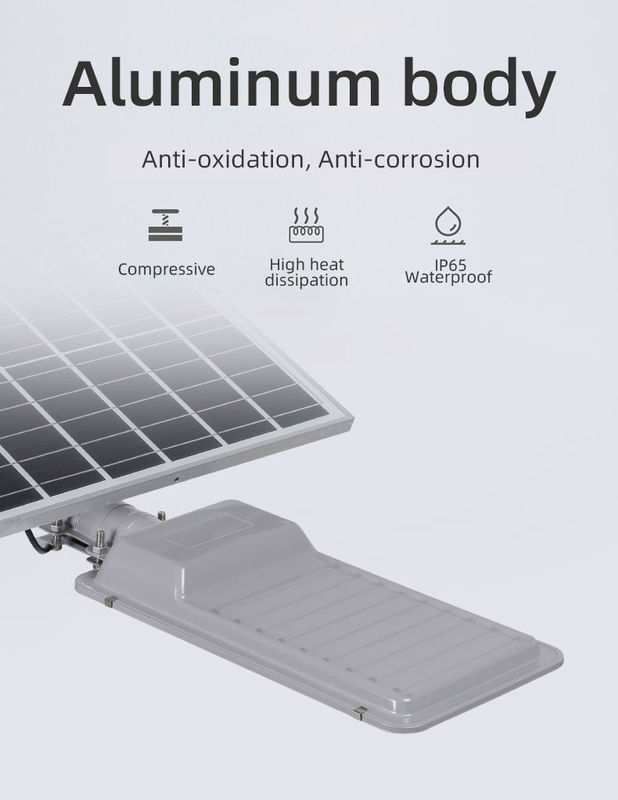 80 Ra 50w 100w 150w Ενσωματωμένο εξωτερικό οδικό φως All In One Led Ηλιακό φως δρόμου Αδιάβροχο