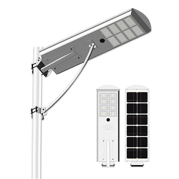 Υψηλή φωτεινότητα 50W 60W 80W 100W Εξωτερικό ολοκληρωμένο All In One LED ηλιακό φως δρόμου