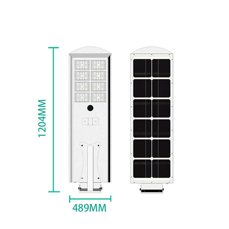 Υψηλή φωτεινότητα 50W 60W 80W 100W Εξωτερικό ολοκληρωμένο All In One LED ηλιακό φως δρόμου