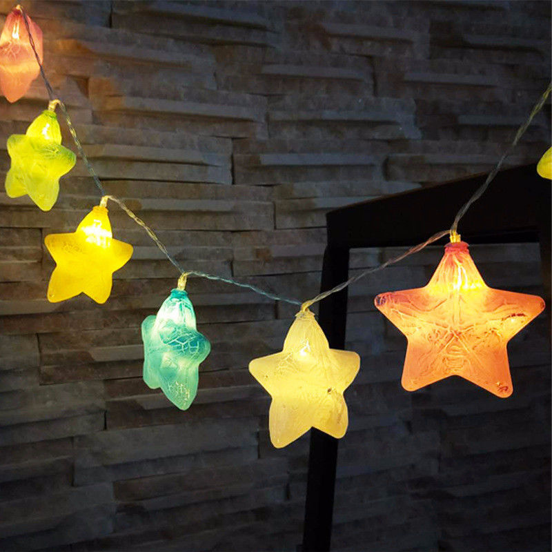 10 LEDs Crack Star Fairy String Lights για Χριστουγεννιάτικο πάρτι Γάμος Διακόσμηση γιορτών