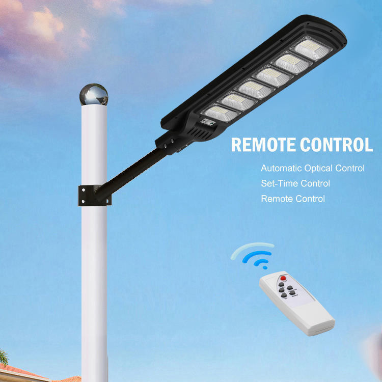 Η μπαταρία 3.2V/16000MAH 100lm/w 100w 200w 300w Ηλιακό φως δρόμου με τηλεχειριστήριο