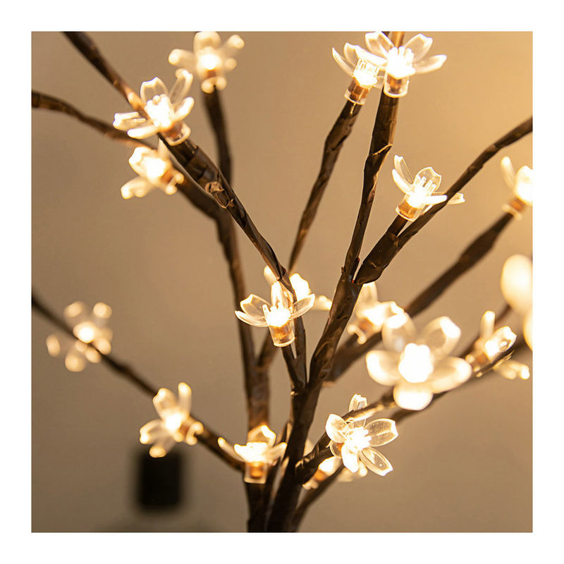 20LEDs Φλούδα κερασιού άνθιση δέντρο Φως LED λάμπα Αδιάβροχο IP 42 μήκος όπως φαίνεται