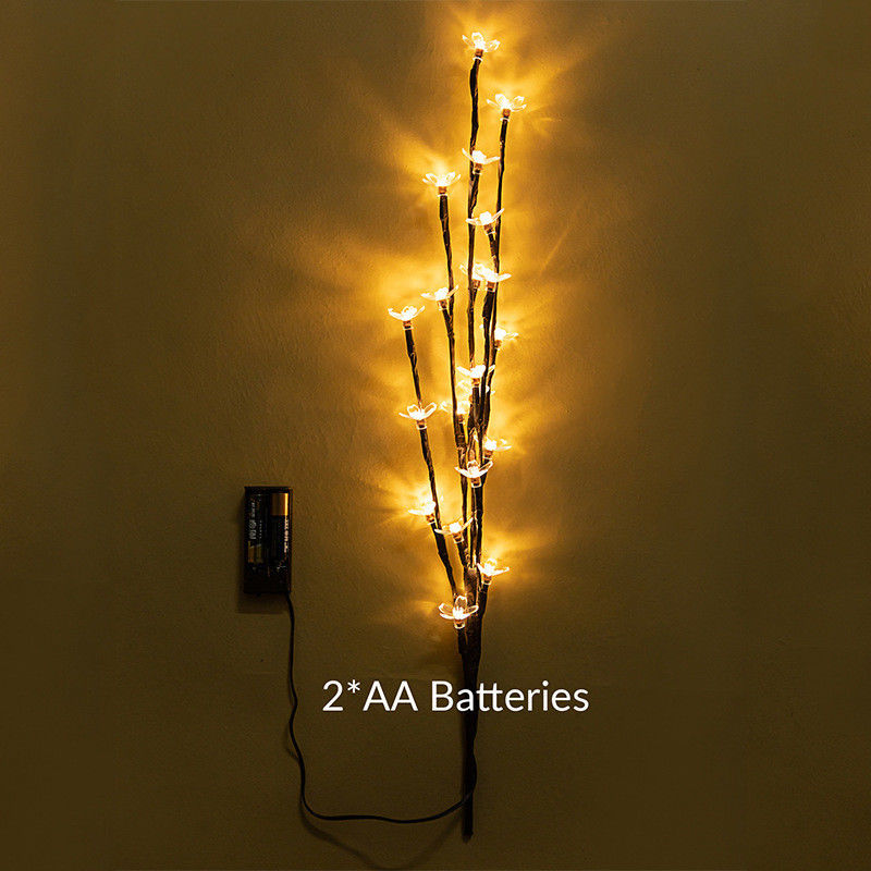 20LEDs Φλούδα κερασιού άνθιση δέντρο Φως LED λάμπα Αδιάβροχο IP 42 μήκος όπως φαίνεται