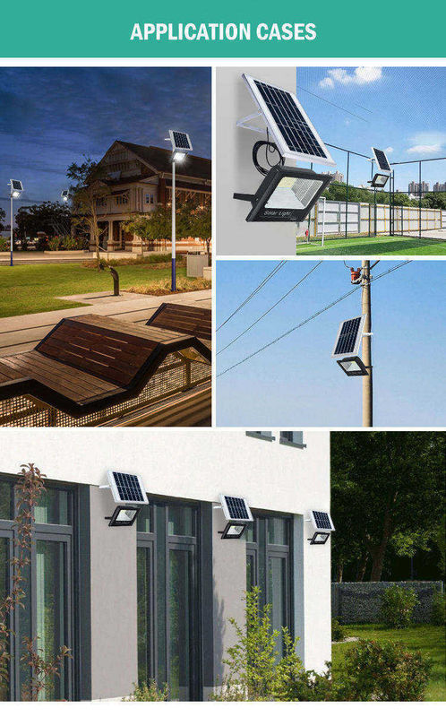Αλουμινίου Ηλιακό Led Street Light Lamp για Βιομηχανικό Αδιάβροχο Εξωτερικό Ηλιακό Φως Πλημμύρας