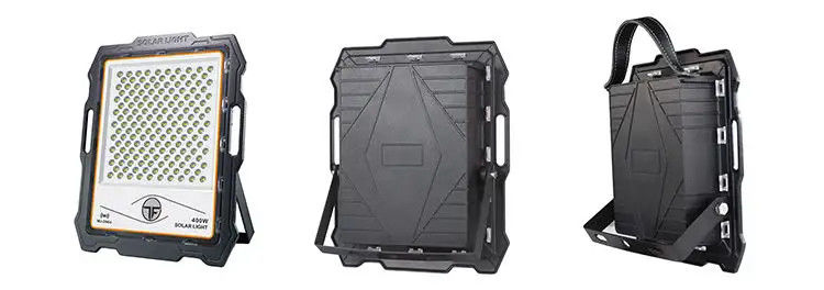 100W 200W 300W 400W Ηλιακό φως πλημμύρας με κάμερα CCTV και τηλεχειριστήριο για εξωτερικούς χώρους