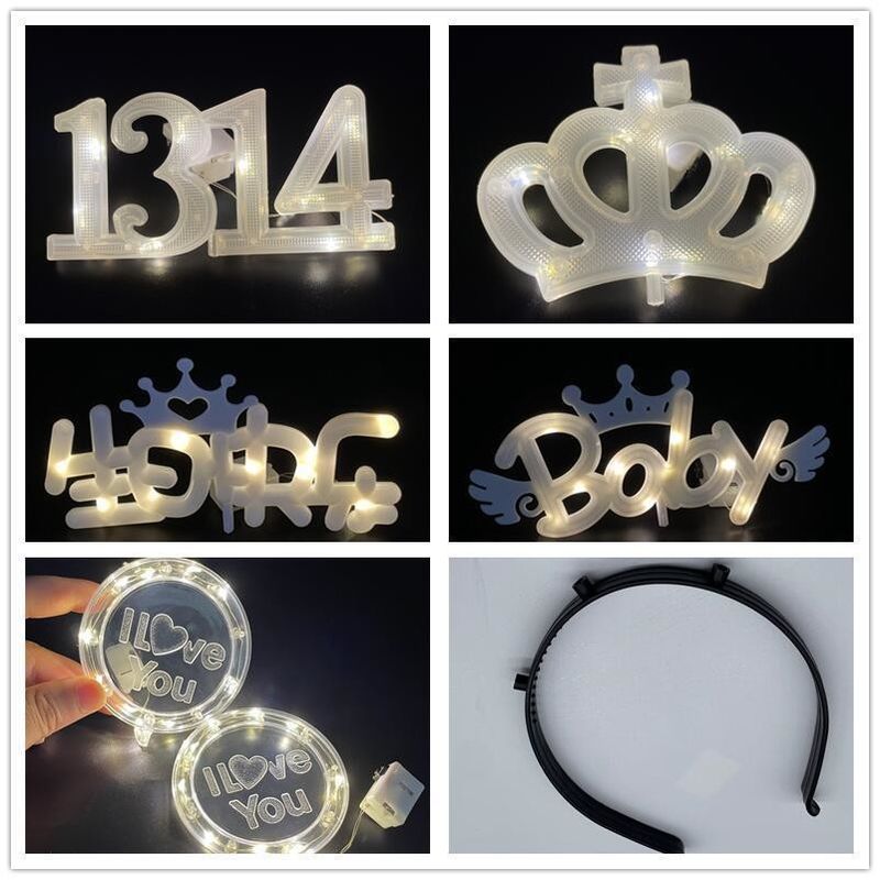 8 τρόποι LED Cake Light για τις γιορτές Γενέθλια Γάμος και Χριστούγεννα Flash Προσαρμοσμένο χρώμα