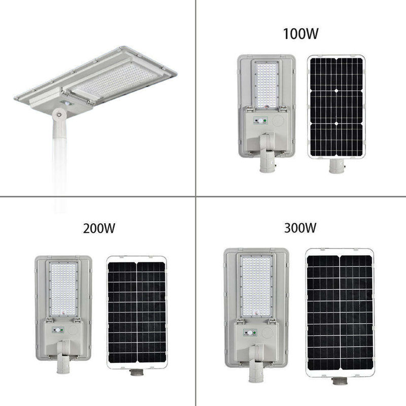 Ανερόστερο εξωτερικό ηλιακό φως 100W 200W 300W Ενσωματωμένο All In One LED Street Light