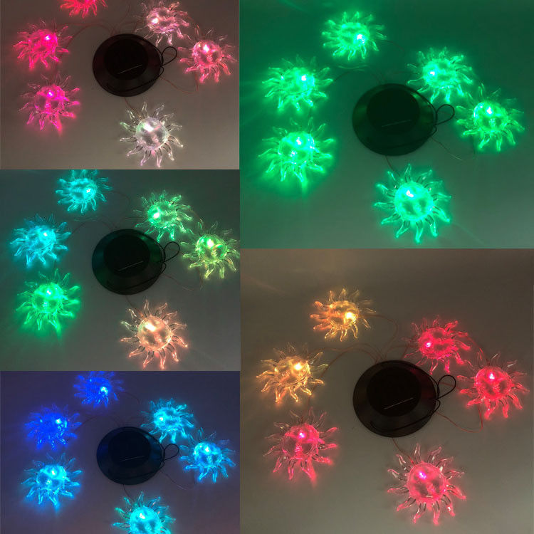Ηλιακή ενέργεια Wind Chime Φως LED αλλαγή χρώματος εξωτερικό φως για τον κήπο ABS υλικό