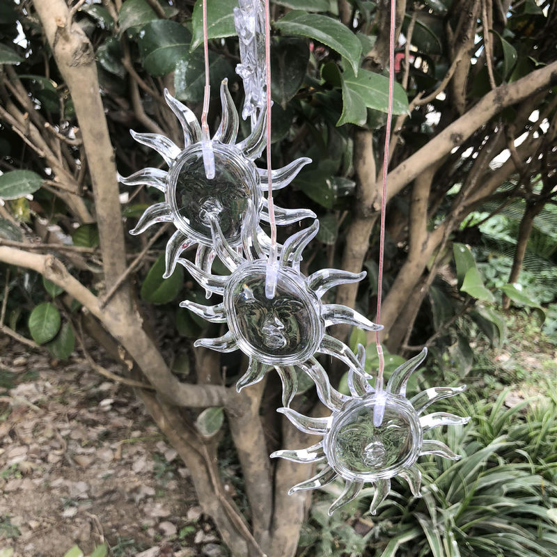 Ηλιακή ενέργεια Wind Chime Φως LED αλλαγή χρώματος εξωτερικό φως για τον κήπο ABS υλικό