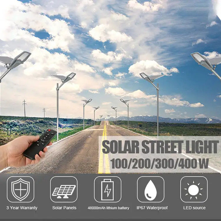Ηλιακό φως 300w 400w 500w 200lm/W Ip66 Λαμπτήρες Ηλιακό φωτισμό για εμπορική χρήση