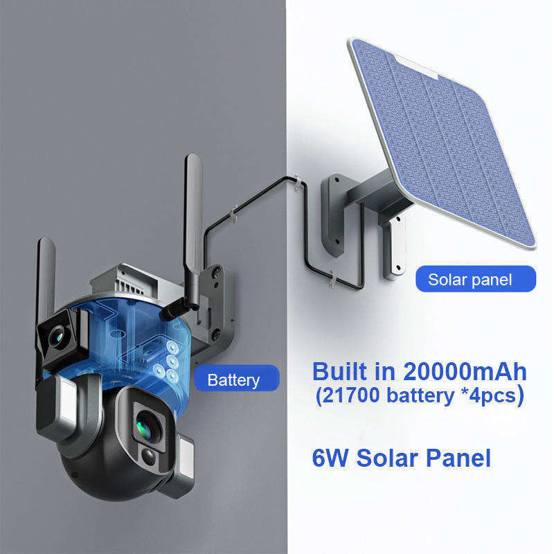 10x Ζουμ 4.0MP Wifi Dome CCTV Network Ipsy Ηλιακή μπαταρία Εφεδρική κάμερα παρακολούθησης 4g