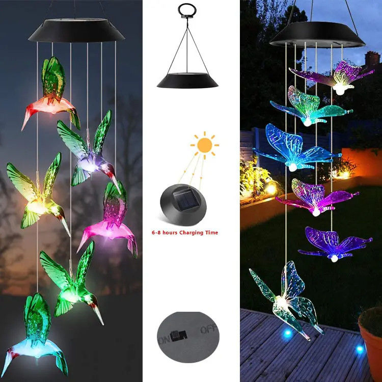 Οικιακή διακόσμηση LED Ηλιακός άνεμος χτυπάει το φως με αδιάβροχο και πολύχρωμο εξωτερικό σχέδιο