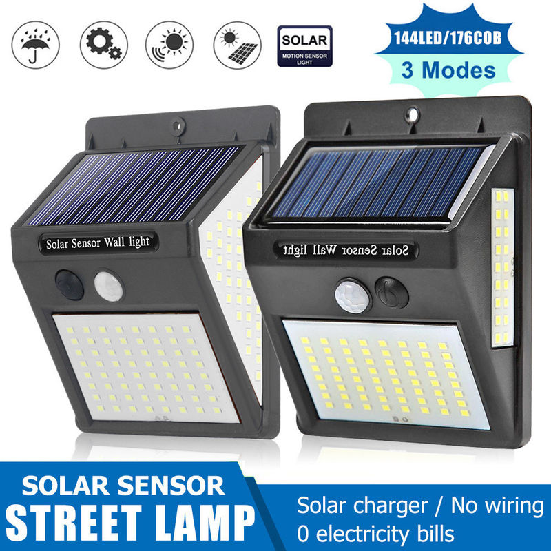 Ηλιακή ενέργεια 48 Cob LED αισθητήρα κίνησης Φώτα τοίχου ασφαλείας απευθείας από το